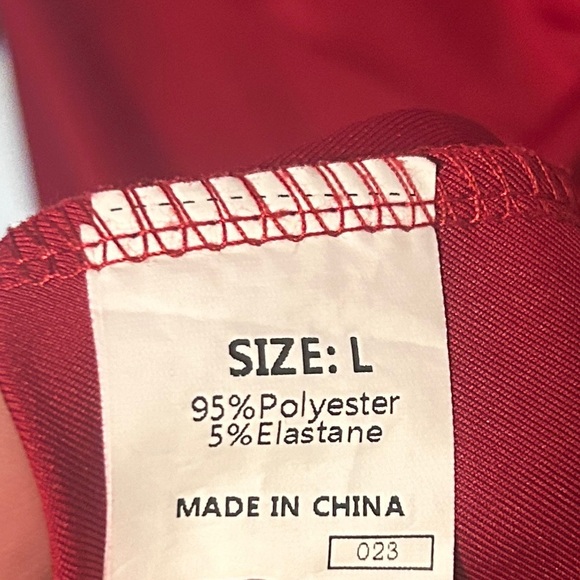 Dokotoo Red Flutter Sleeve Midi Dress - L - Picture 3 of 5